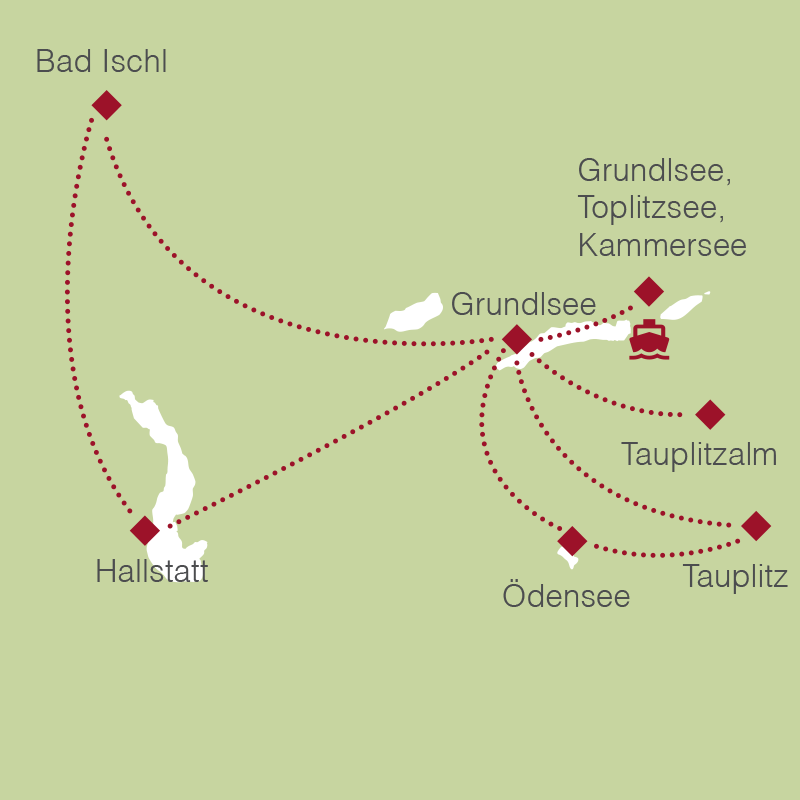 Reiseroute: Ausseerland