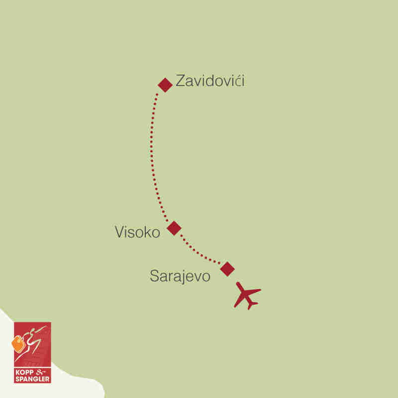 Reiseroute: Bosnien Pyramiden