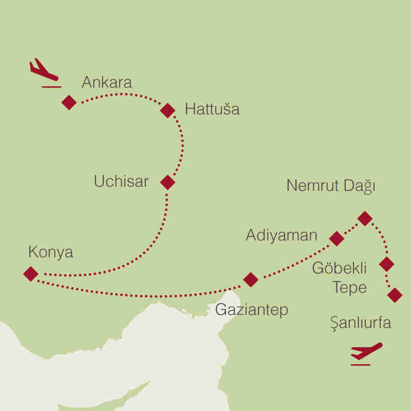 Reiseroute: Rundreise Osttürkei