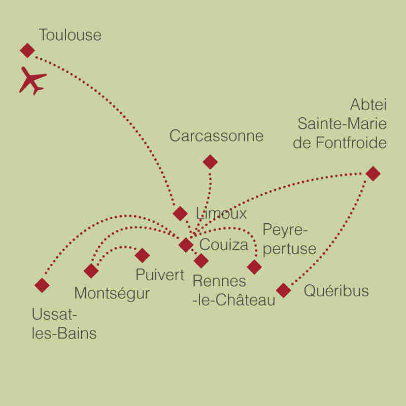 Reiseroute: Südfrankreich