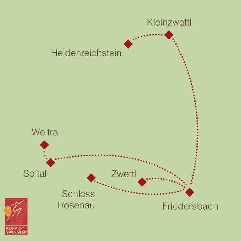 Reiseroute: Mystisches Waldviertel