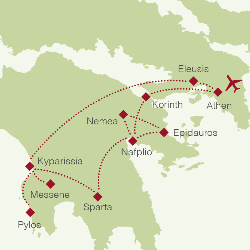 Reiseroute: Griechenland