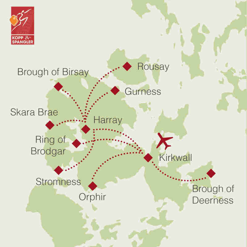 Reiseroute: Orkney-Inseln