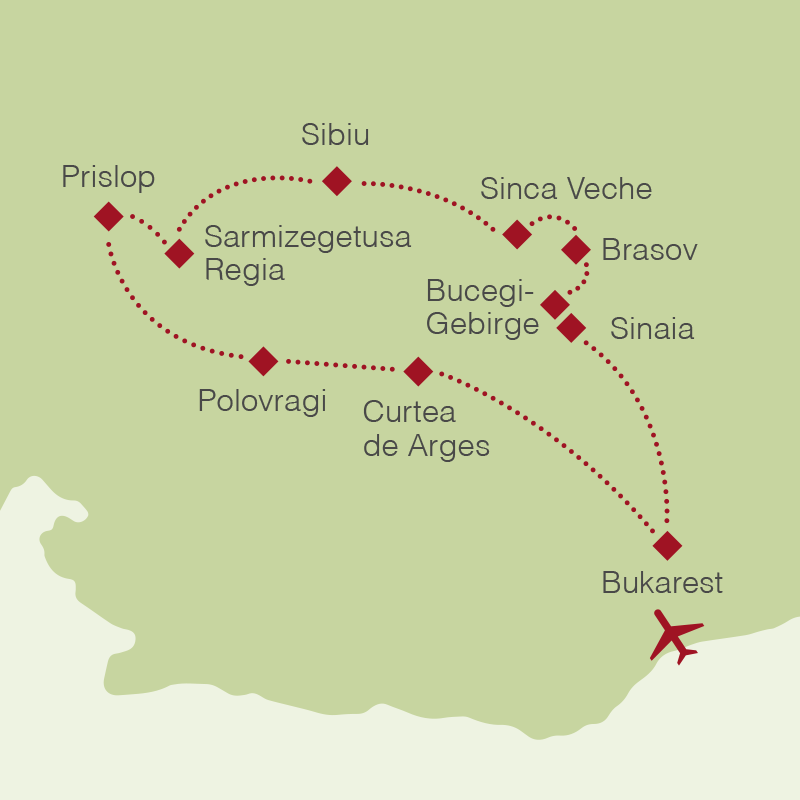 Reiseroute: Rundreise Rumänien